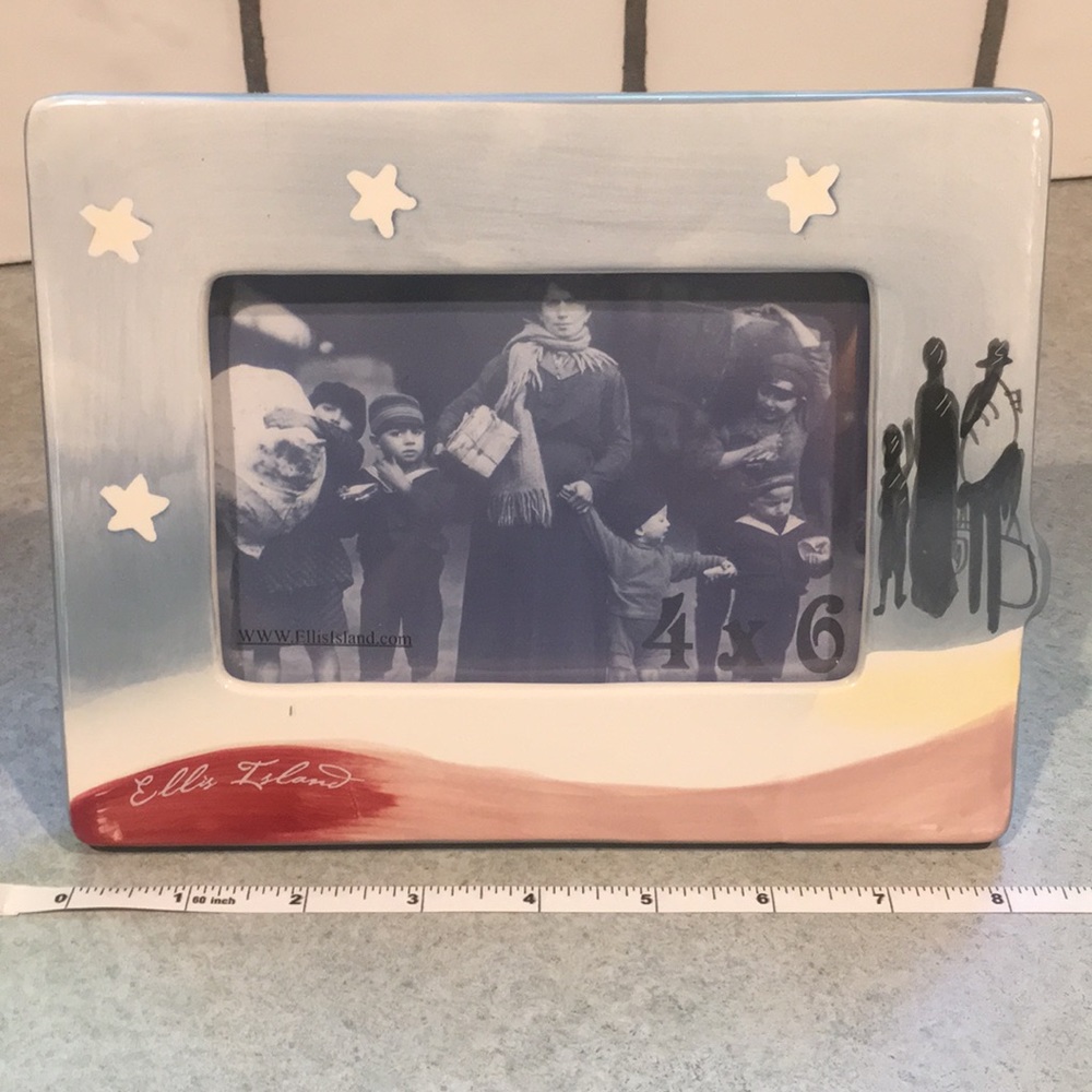 🌟Ellis Island 4x6 photo stars family frame🌟